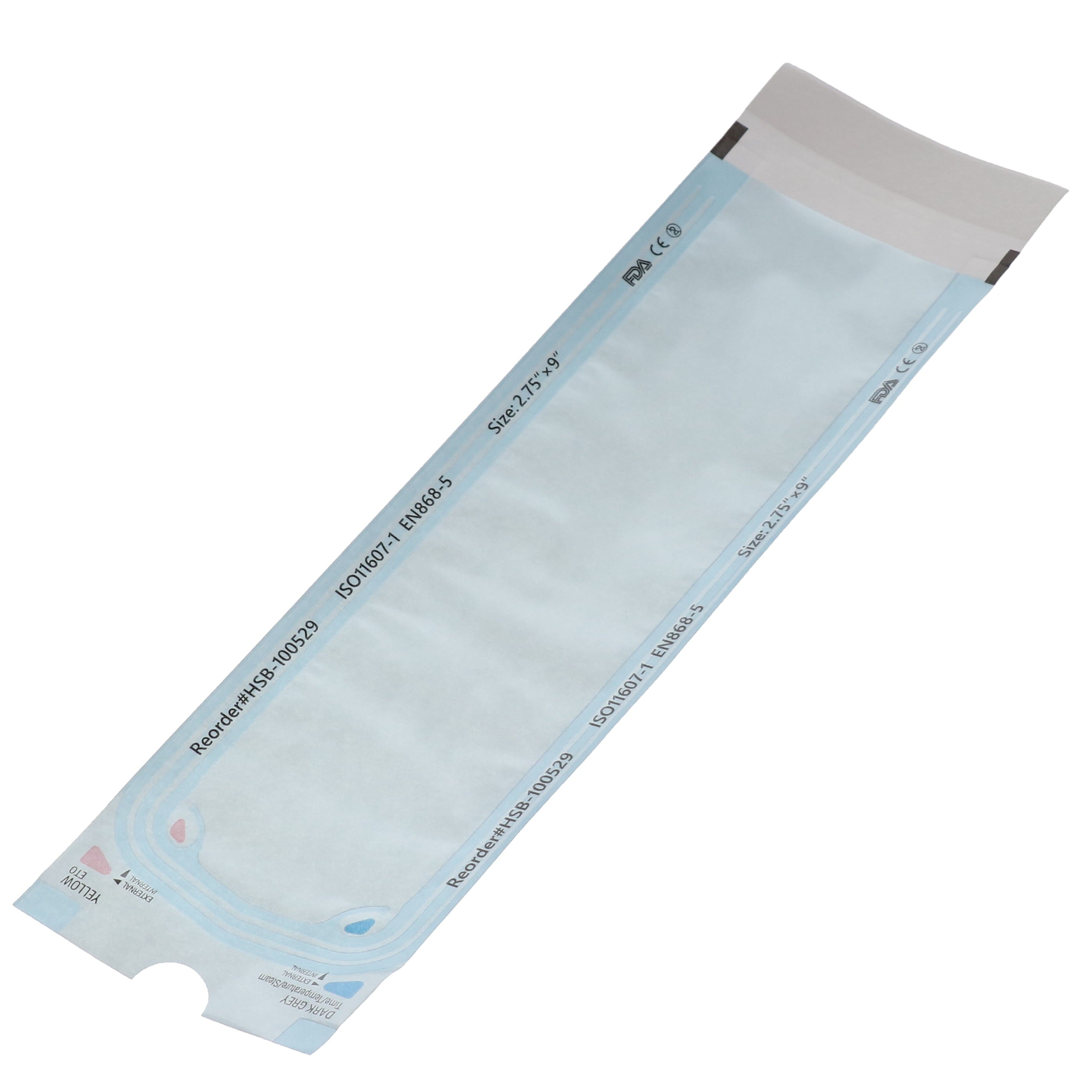 House Brand Dentistry 100529 Self-Sealing Sterilization Pouches 2.75 House Brand Dentistry 100529 Self-Sealing Sterilization Pouches 2.75
